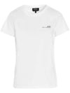 Women's Item Logo Short Sleeve T-Shirt White - A.P.C. - BALAAN 1