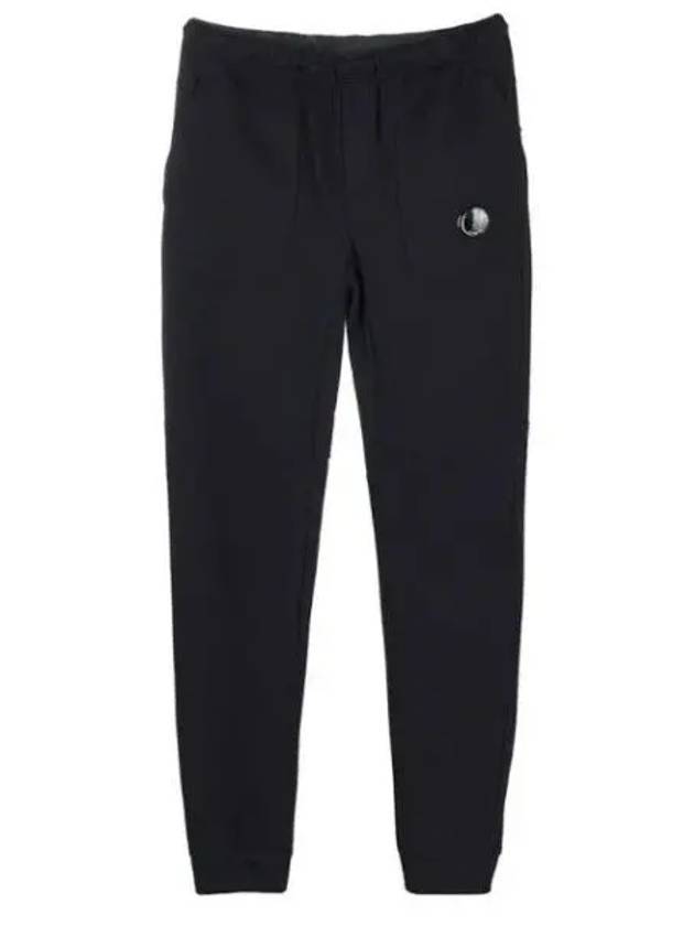 Diagonal Raised Fleece Lens Wappen Track Pants Black - CP COMPANY - BALAAN 1