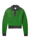 Textured Knit Top Green - BOTTEGA VENETA - BALAAN 1