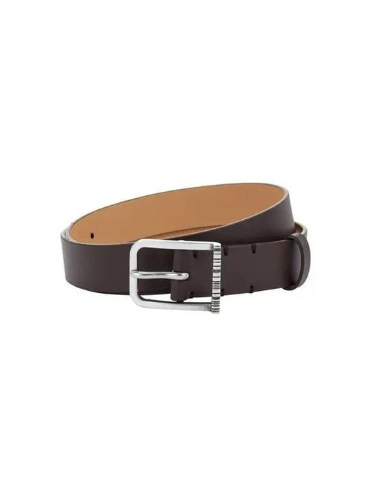 Striped buckle leather belt dark brown 270034 - PAUL SMITH - BALAAN 1