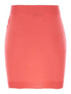 Women's ORB Logo Knit Bea Mini H Line Skirt Pink - VIVIENNE WESTWOOD - BALAAN 3