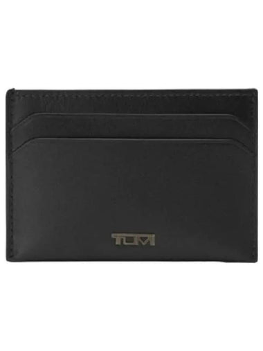 Nassau Slim Card Case Black Smooth - TUMI - BALAAN 1