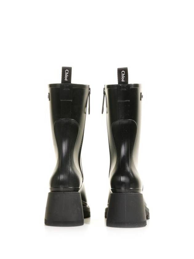 Betty Chunky Sole Rain Boots Black - CHLOE - BALAAN 4