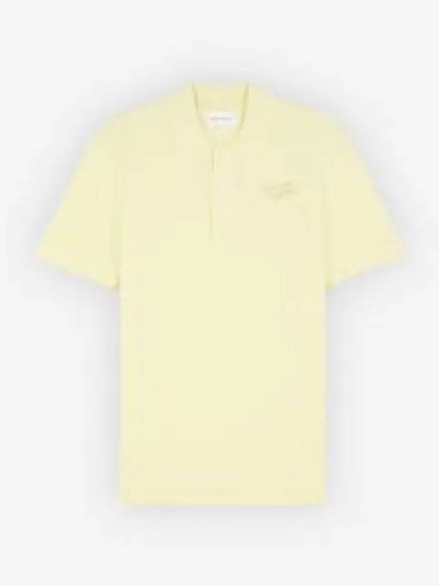 Handwriting Comfort Polo Shirt Chalk Yellow - MAISON KITSUNE - BALAAN 2