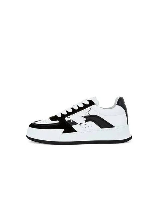 MEN S CANADIAN MAPLE PATCH SNEAKERS WHITE - DSQUARED2 - BALAAN 1