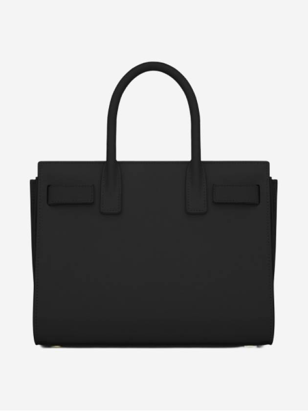 Sac De Jour Small Smooth Leather Baby Tote Bag Black - SAINT LAURENT - BALAAN 4