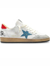 Ballstar Red Tab Mesh Low Top Sneakers White - GOLDEN GOOSE - BALAAN 3