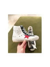 Francy Canvas Leather High Top Sneakers White - GOLDEN GOOSE - BALAAN 9