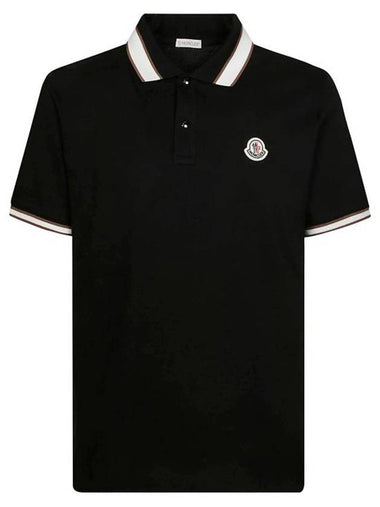 Logo Patch PK Shirt Black - MONCLER - BALAAN 1