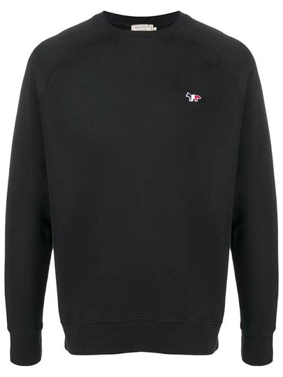 Tricolor Fox Patch Sweatshirt Black - MAISON KITSUNE - BALAAN 2