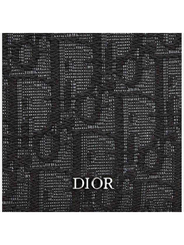 Wallet Black  Oblique Jacquard - DIOR - BALAAN 6