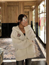 Women's Teddy Hooded Zip-Up White - MONCLER - BALAAN 2