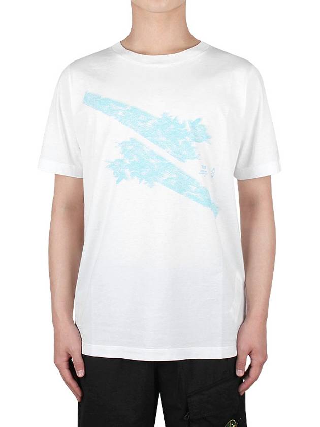 Shadow Project Graphic Short Sleeve T-Shirt White - STONE ISLAND - BALAAN 3