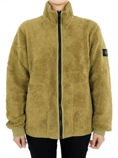 Stone Kids Waffen Patch Fleece Zip up Jacket 14A 791661745 V0034 271877 1063539 - STONE ISLAND - BALAAN 1