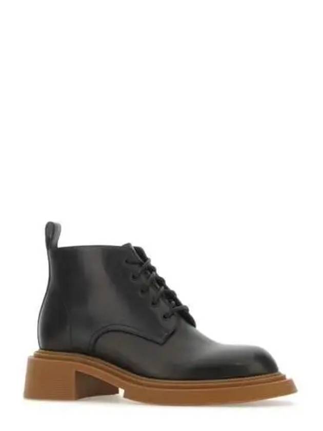 Calfskin Combat Boots Black - LOEWE - BALAAN 3