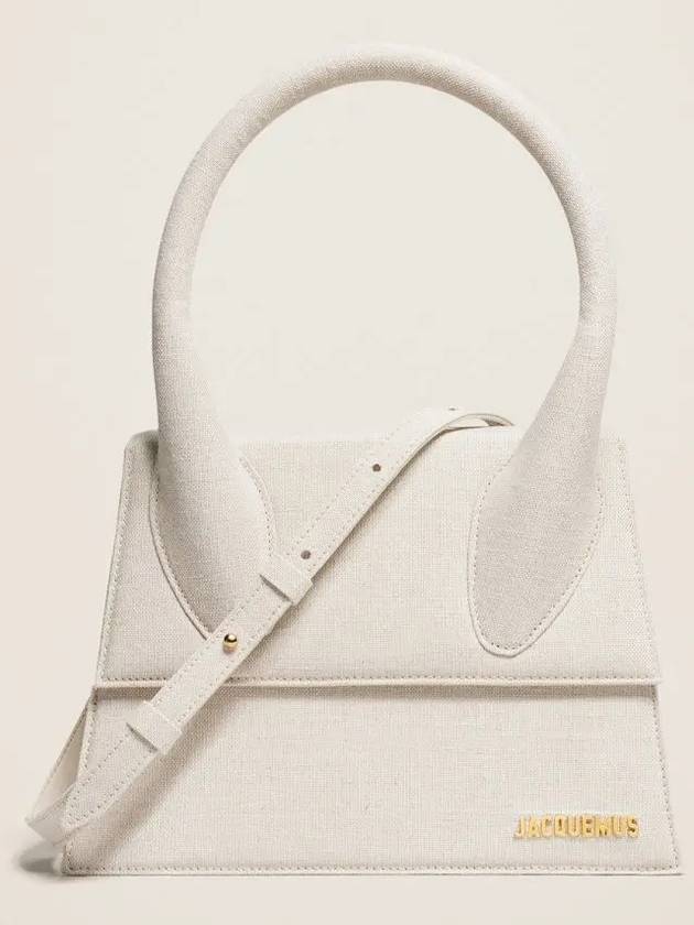 Le Grand Chiquito Signature Large Tote Bag Light Greige - JACQUEMUS - BALAAN 4