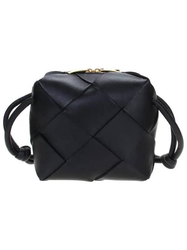 Cassette Intrecciato Mini Shoulder Bag Black - BOTTEGA VENETA - BALAAN 2