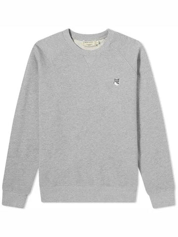 Grey Fox Head Patch Classic Sweatshirt Grey Melange - MAISON KITSUNE - BALAAN 1