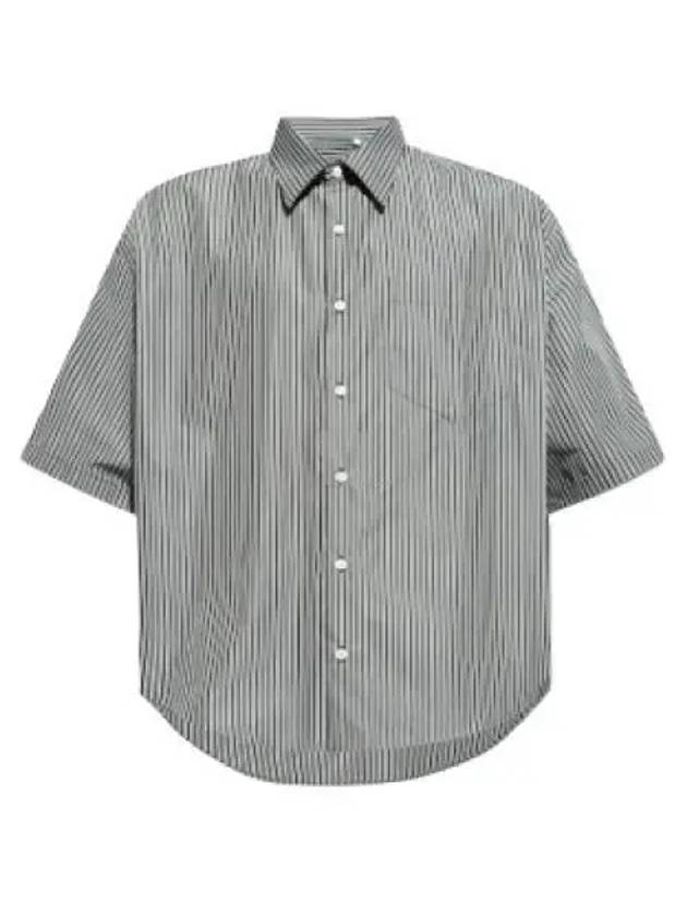 24 Boxy Fit Short Sleeve Shirt HSH216 CO0066 0013 - AMI - BALAAN 1