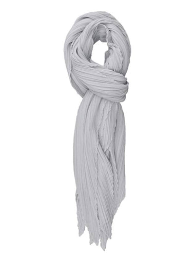 Pleated Muffler Light Grey - ISSEY MIYAKE - BALAAN 1