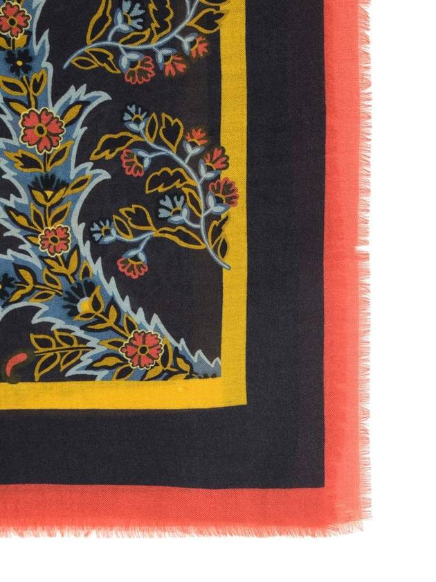 Etro Black Wool Blend Scarf - ETRO - BALAAN 3