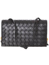 Intrecciato Strap Trio Shoulder Bag Black - BOTTEGA VENETA - BALAAN 6