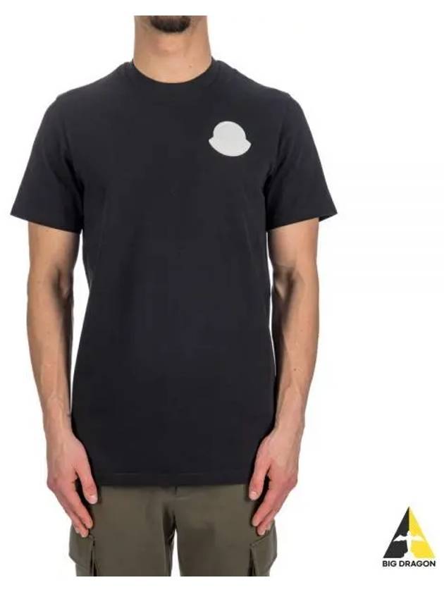8C00045 83927 998 Logo Patch Short Sleeve T Shirt - MONCLER - BALAAN 1