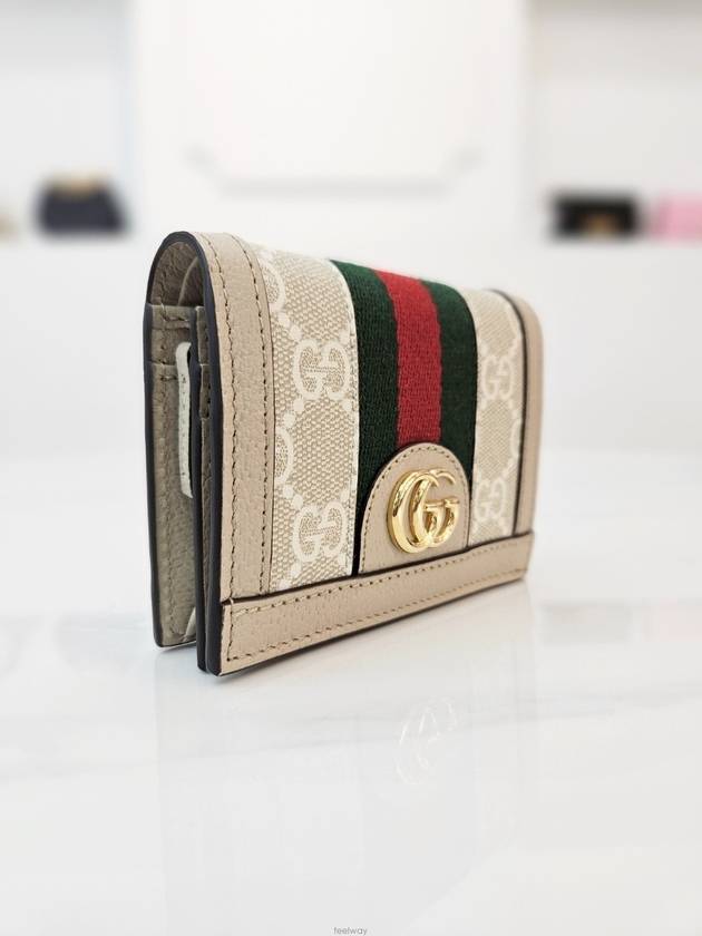 GG Ophidia Beige Women s Bicycle Wallet 523155 - GUCCI - BALAAN 5