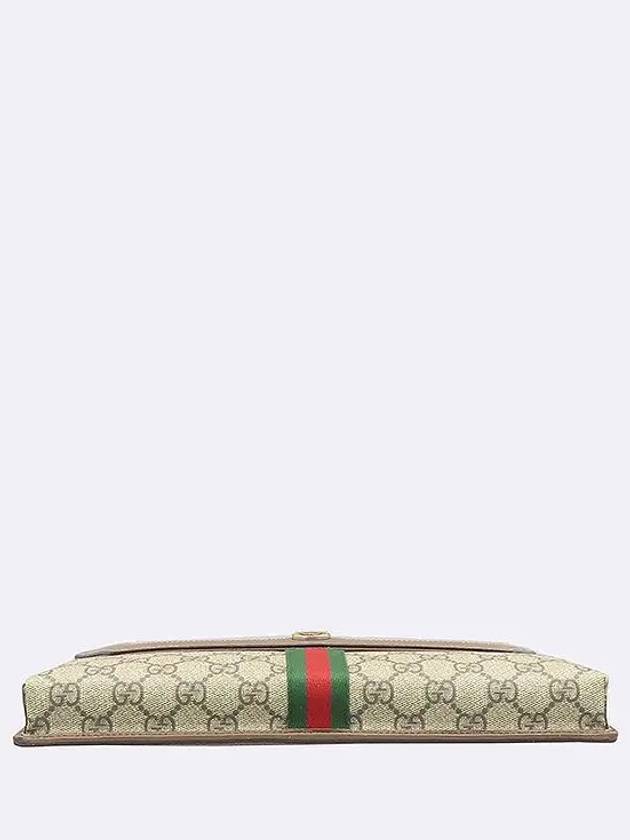 625713 GG logo PVC Supreme Ophidia flap clutch - GUCCI - BALAAN 6