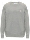 Monochrome Fox Head Patch Classic Cotton Sweatshirt Grey Melange - MAISON KITSUNE - BALAAN 2