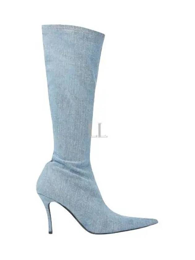 D Venus Stiletto Long Boots Light Blue - DIESEL - BALAAN 2