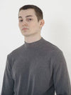 Essential Wool Half Neck Knit Charcoal - CHANCE'S NOI - BALAAN 3