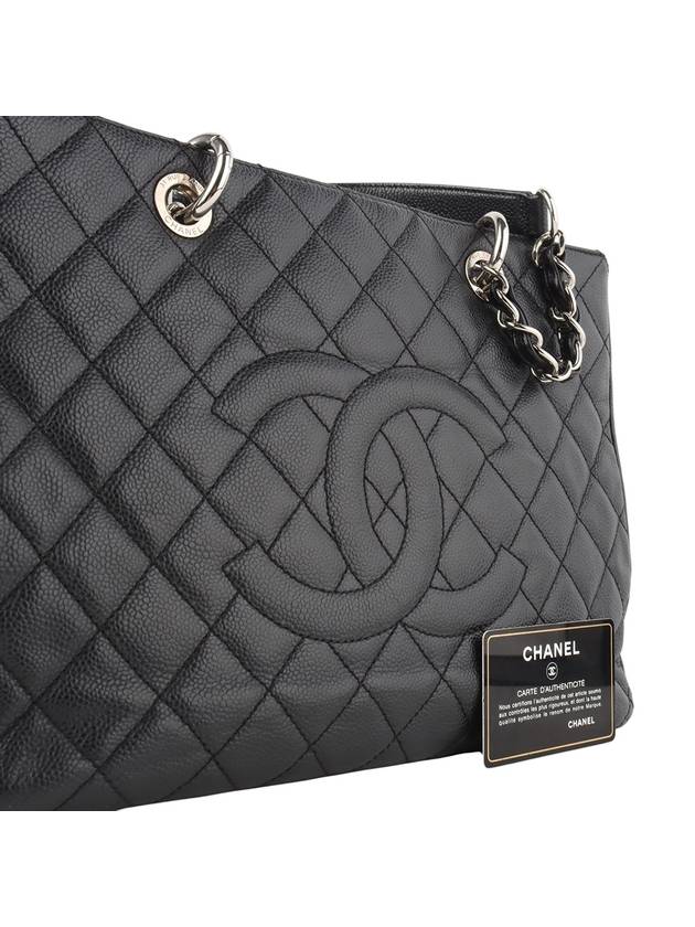 A50995 Caviar Grand Shopping silver shoulder bag 34090K 2 - CHANEL - BALAAN 8