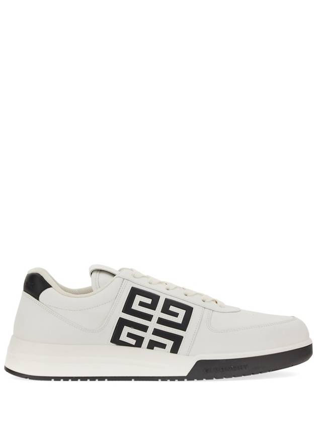 G4 Logo Calfskin Low-Top Sneakers Black White - GIVENCHY - BALAAN 3