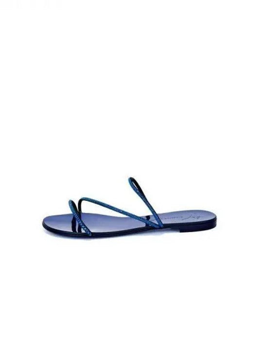 WOMEN ROLL Hot Piece Strap Sandals Blue 270110 - GIUSEPPE ZANOTTI - BALAAN 1