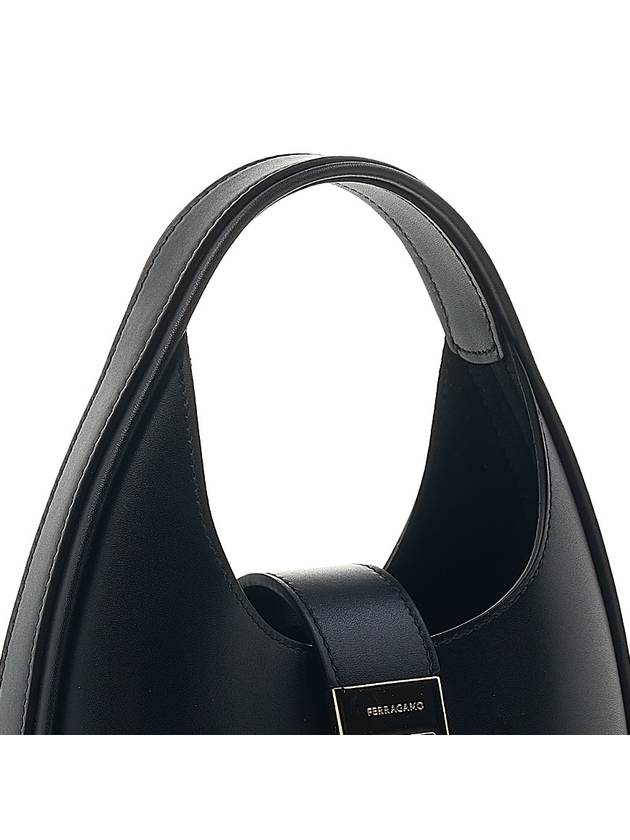 Women's Gancini Soft Mini Tote Bag 21 3978 NERO CALF 0764454 - SALVATORE FERRAGAMO - BALAAN 8