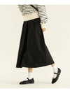 Cotton A-line Skirt Black - UNLIKELOOK - BALAAN 2