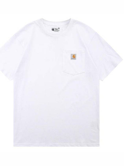 Workwear Pocket Short Sleeve T-Shirt White - CARHARTT - BALAAN 2