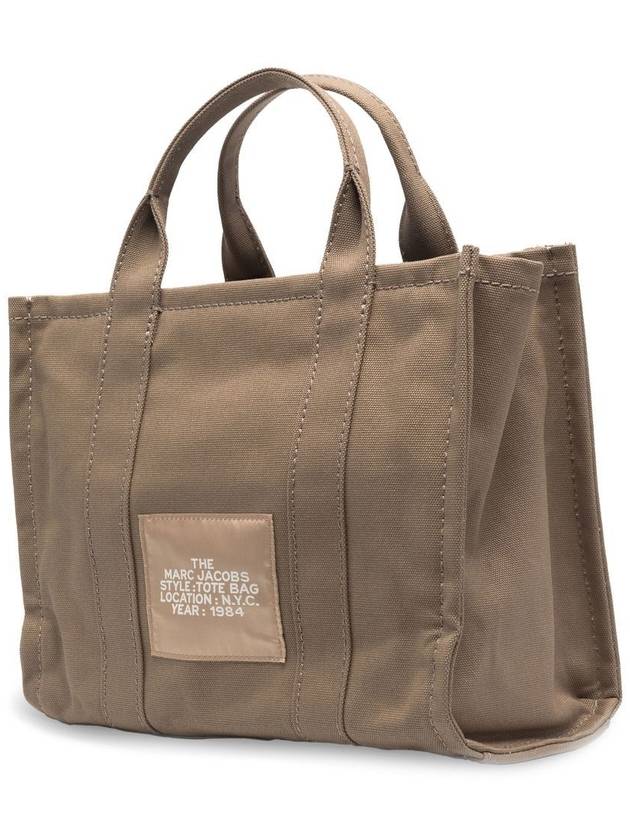 Logo Medium Canvas Tote Bag Slate Green - MARC JACOBS - BALAAN 6