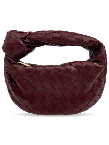 Jodie Intrecciato Small Tote Bag Burgundy - BOTTEGA VENETA - BALAAN 1