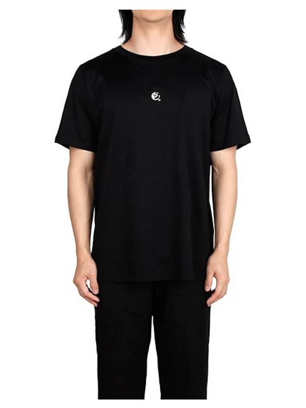 Shadow Project Logo Short Sleeve T-Shirt Black - STONE ISLAND - BALAAN 3