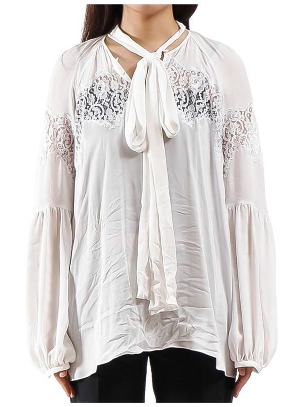 Women Blouse White - GIVENCHY - BALAAN 2