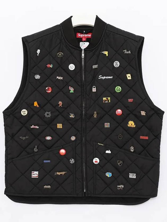 FW23J92 BLACK Vest Jacket - SUPREME - BALAAN 1