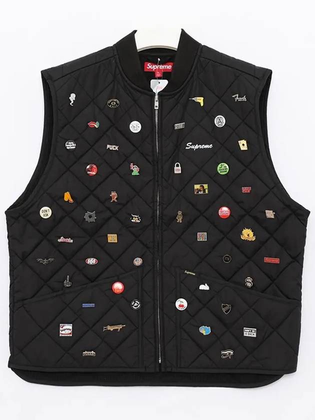 FW23J92 BLACK Vest Jacket - SUPREME - BALAAN 3