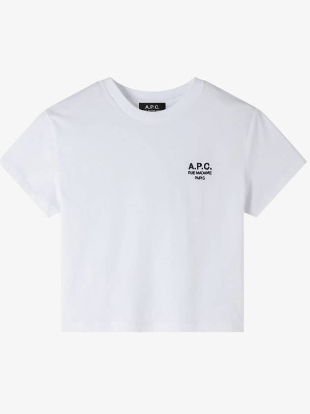 Boxy Rue Madame Short Sleeve T-Shirt White - A.P.C. - BALAAN 2