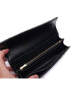 Intrecciato Flap Long Wallet Black - BOTTEGA VENETA - BALAAN.