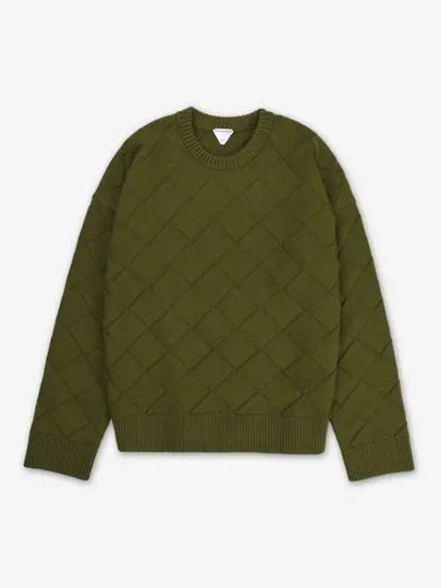 Intrecciato Wool Knit Top Olive Oil - BOTTEGA VENETA - BALAAN 2