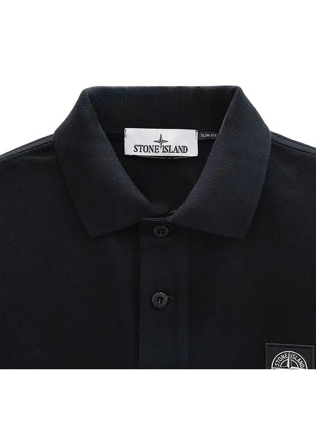 Logo Badge PK Shirt Black - STONE ISLAND - BALAAN 3