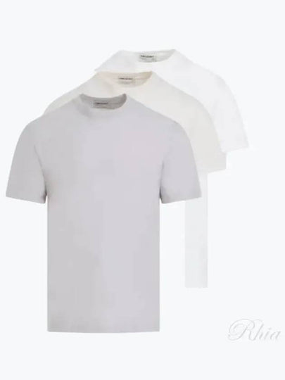 Men's Organic Jersey Short Sleeve T-Shirt 3 Pack Set - MAISON MARGIELA - BALAAN 2