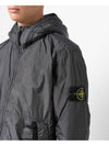 Men's Garment Dyed Crinkle Reps Recycled Nylon Primaloft TC Hooded Jacket Lead - STONE ISLAND - BALAAN 5